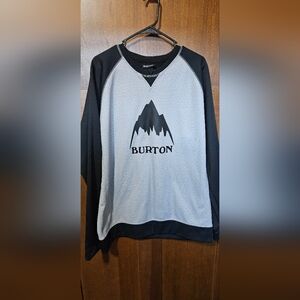 Burton Men's Crew Sweatshirt in Gray and Black